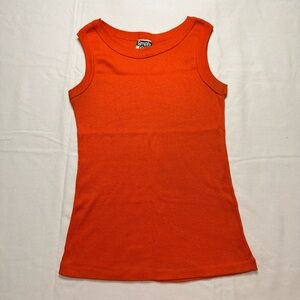 Simply Orange Ribbed Tank Top